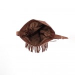 Wholesale fringe crossbody bag soft vegan suede long adjustable strap studded tr