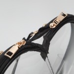 Wholesale clear Heart Crossbody Bag Vegan Leather Trim Full Zip Closure Detachab