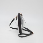 Wholesale clear Heart Crossbody Bag Vegan Leather Trim Full Zip Closure Detachab