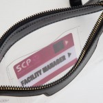 Wholesale clear Wristlet Vegan Leather Trim Full Zip Closure One Internal Card H