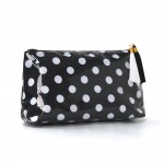 Wholesale clear Coat Polka Dot Pouch Tassels Full Zip Closure Lined Body L T D