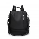 Wholesale nylon Checker Backpack Vegan Leather Details Front Zip Pocket Side Ope