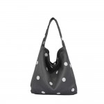 Wholesale polka Dot Hobo Tote soft slouchy silhouette single shoulder strap spac