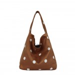 Wholesale polka Dot Hobo Tote soft slouchy silhouette single shoulder strap spac