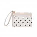 Wholesale polka Dot Wristlet Card Wallet glossy dot print front quick access car