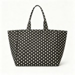 Wholesale polka Dot Tote Bag durable woven fabric allover classic dot print matc