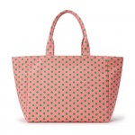 Wholesale polka Dot Tote Bag durable woven fabric allover classic dot print matc