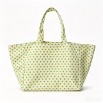 Wholesale polka Dot Tote Bag durable woven fabric allover classic dot print matc