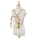 Wholesale clear PVC handbag GAMEDAY bag can be worn crossbody bag backpack has t