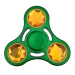 Wholesale green yellow heavy metal fidget spinner Packaged round tin can Allows