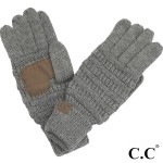 Wholesale c C G Solid Ribbed Smart Touch Gloves Touchscreen Compatible One fits