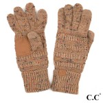 Wholesale c C G Ribbed confetti knit glove Acrylic One fits most