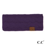 C.C HW-20
Solid Cable Knit Headwrap.

- 100% Acrylic
- One size fits most