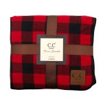 Wholesale c C BL Buffalo check throw blanket sherpa fabric Polyester W L