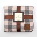 Wholesale c C BL Buffalo check throw blanket sherpa fabric Polyester W L