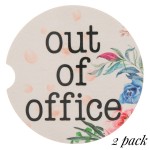 Wholesale out Office floral printed car coaster set Pack Breakdown pcs pack dia
