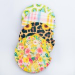 Wholesale lime Leopard Print printed car coaster set Pack Breakdown pcs pack dia