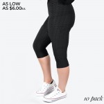 Wholesale women s Active Popcorn Textured Anti Cellulite Body Sculpting Capri Wo