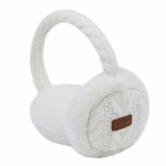 Wholesale c C EM Cable Knit Earmuffs Faux Fur Trim One Fits Most Adjustable Band