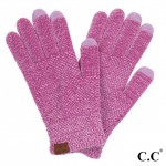 Wholesale c C G Solid Chenille Knit Smart Touch Gloves Touchscreen Compatible On