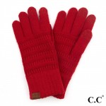 C.C G-9018
Solid Ribbed Knit Smart Touch Gloves 

- Touchscreen Compatible 
- One Size
- 42% Acrylic / 32% Polyester / 26% Nylon 