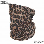 Wholesale leopard Print Seamless Tubular Bandana Mask Pack Seamless Tubular Easy