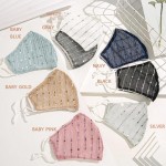 Wholesale non Medical Sequin Stripe Fashion Mask Adjustable Ear Loops Wash Befor