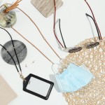 Wholesale multi Function Faux Leather Beaded Mask Lanyard Secures Mask Hold Sung