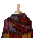 Wholesale multicolored tribal hoodie cape Acrylic One fits most