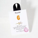 Wholesale gold Initial Ring Adjustable Card Graceful Moving Through Life Poise E