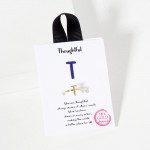 Wholesale gold Initial Ring Adjustable Card Thoughtful Always Aware Others Needs