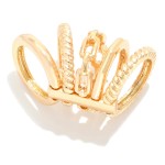 Wholesale textured Metal Chain Link Ring Stack