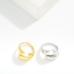 Wholesale chunky Metal Wrap Ring Stainless Steel Water Resistant