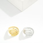 Wholesale layered Metal Wrap Ring Water Resistant Stainless Steel