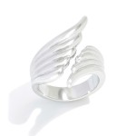 Wholesale metal Feather Wrap Ring Water Resistant Stainless Steel