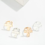 Wholesale hammered Metal Cross Ring