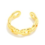 Wholesale metal Chain Link Ring Gold Dipped