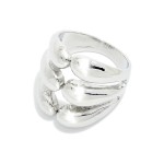 Wholesale metal Layered Bubble Ring Gold Dipped