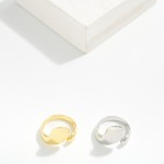Wholesale metal Teardrop Wrap Ring Gold Dipped