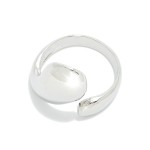 Wholesale metal Teardrop Wrap Ring Gold Dipped