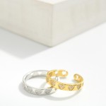 Wholesale metal Ring Rhinestone Heart Details Stainless Steel Water Resistant