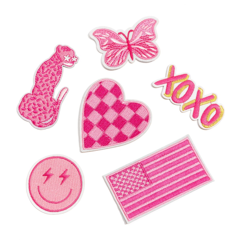 Embroidered Pink Leopard Patch - Approximately 3" L - Iron-On / Sew-On Application view 4