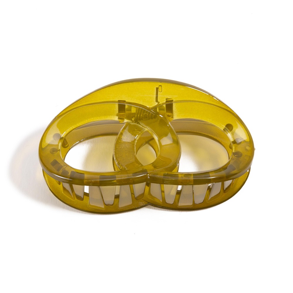 Interlocking Circle Hair Claw Clip - Approximately 3.25" L view 2