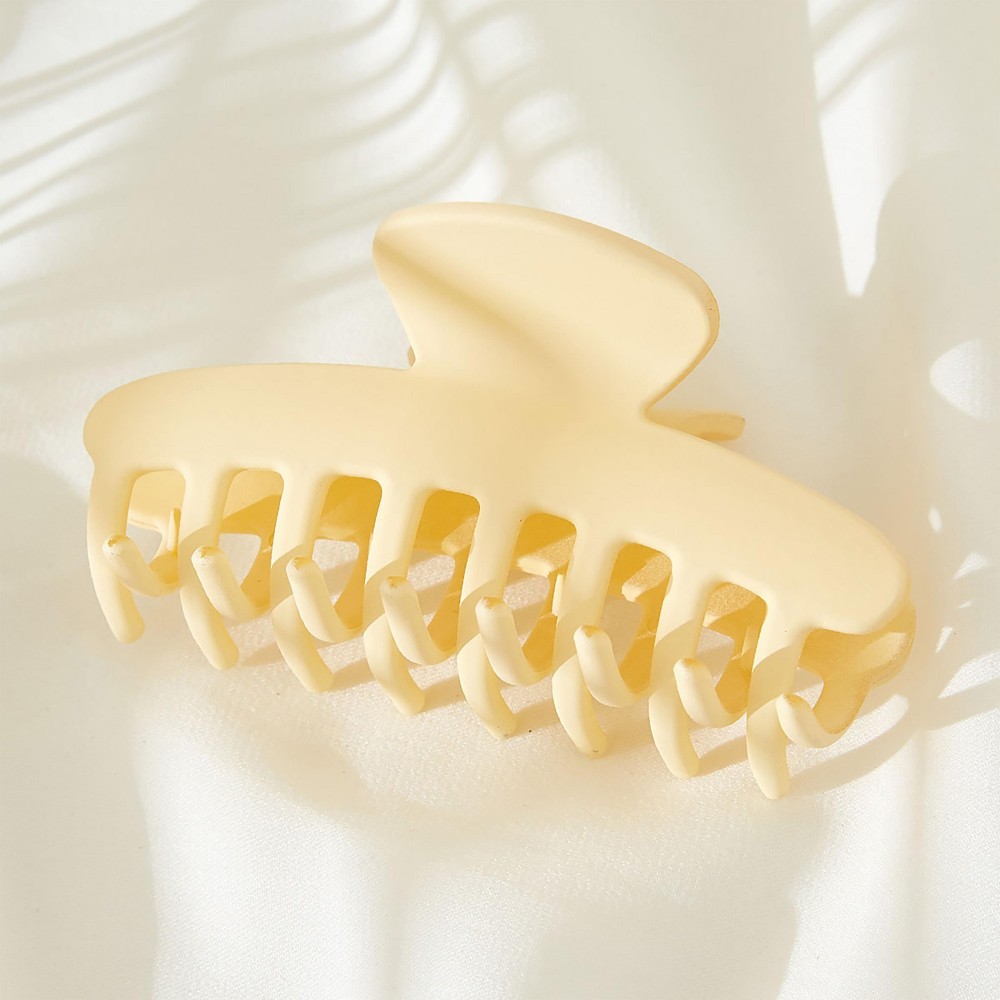 Solid Color Matte Hair Claw. - Approximately 4" L view 2