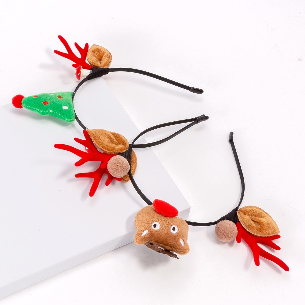 Reindeer Christmas Headband - One Size Fits Most - Metal Headband view 4