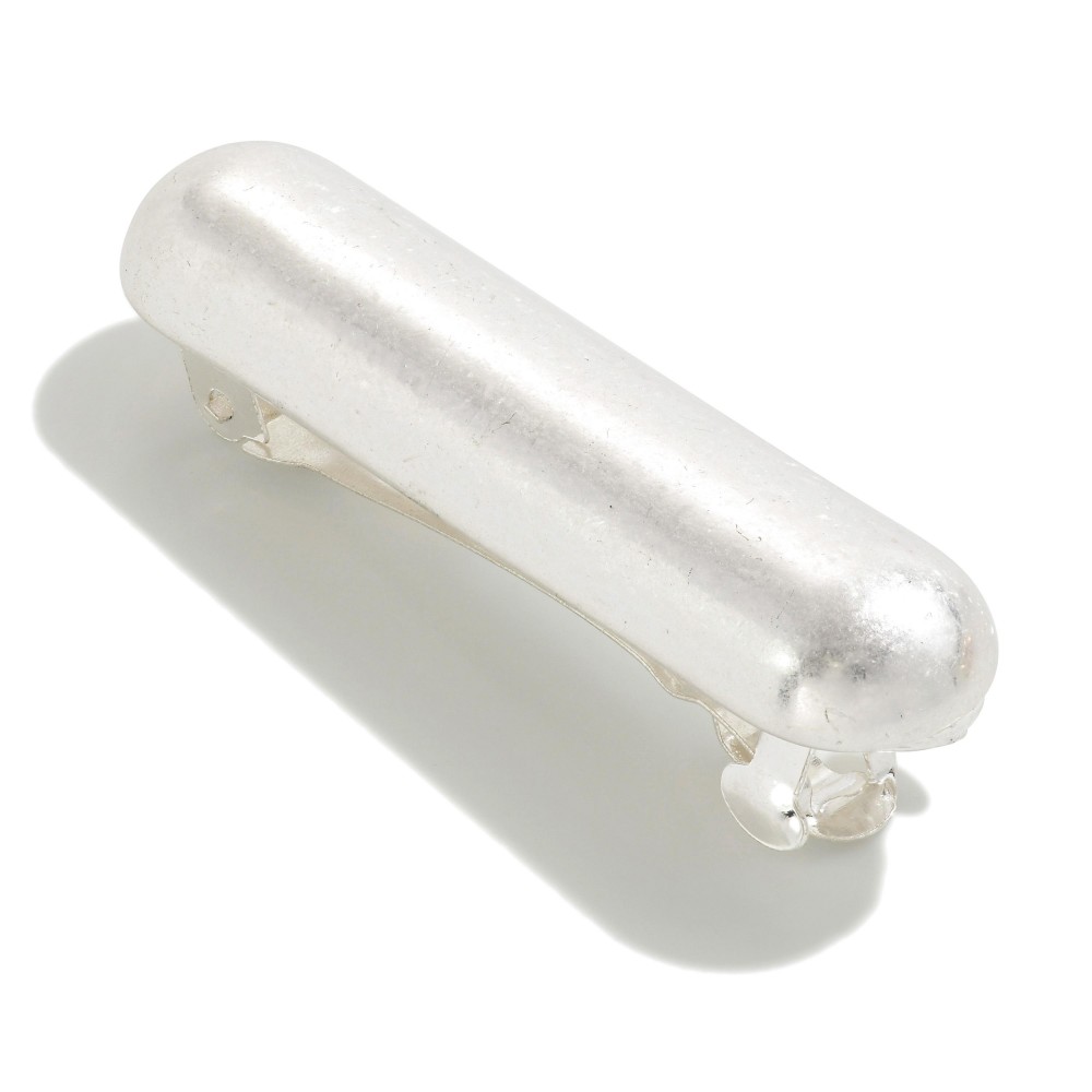 Rounded Metal Bar Hair Beret - Approximately 2" W view 2