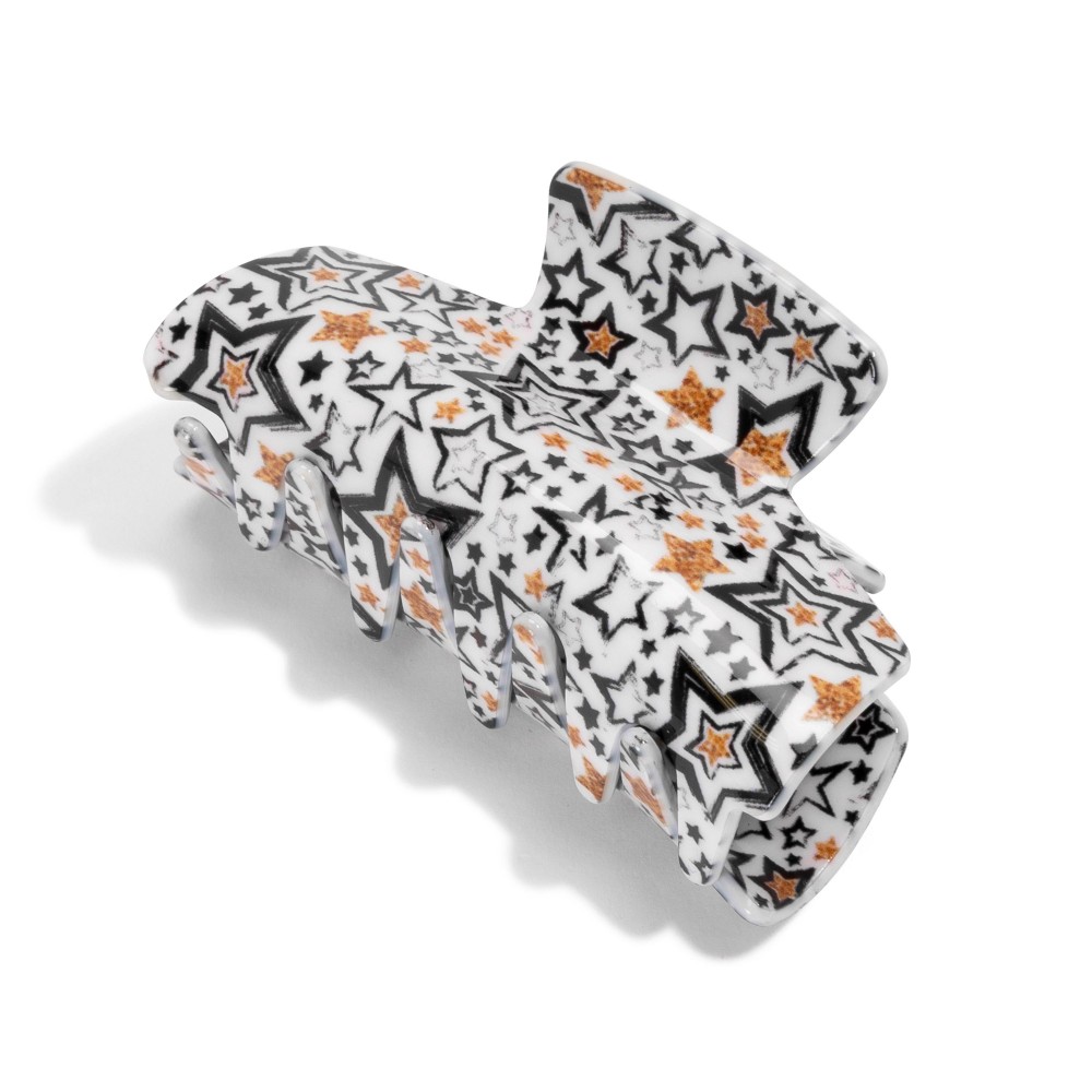 Star Printed Claw Hair Clip - Approximately 3" L view 2