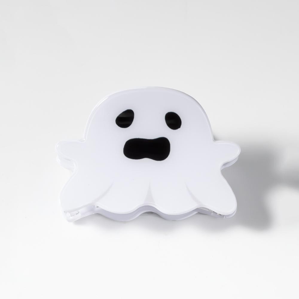 Halloween Ghost Hair Claw Clip - Approximately 2.25"L view 2
