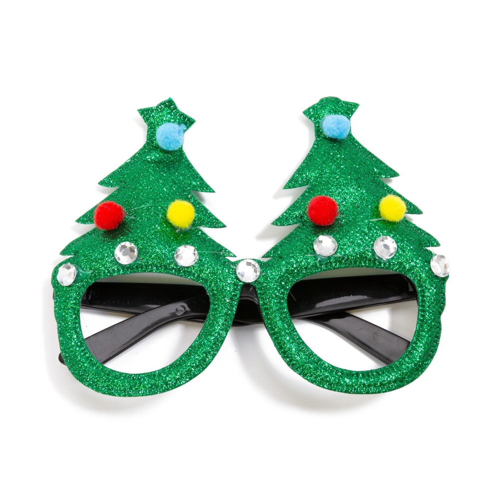 Novelty Christmas Themed Glasses - One Size Fits Most view 2