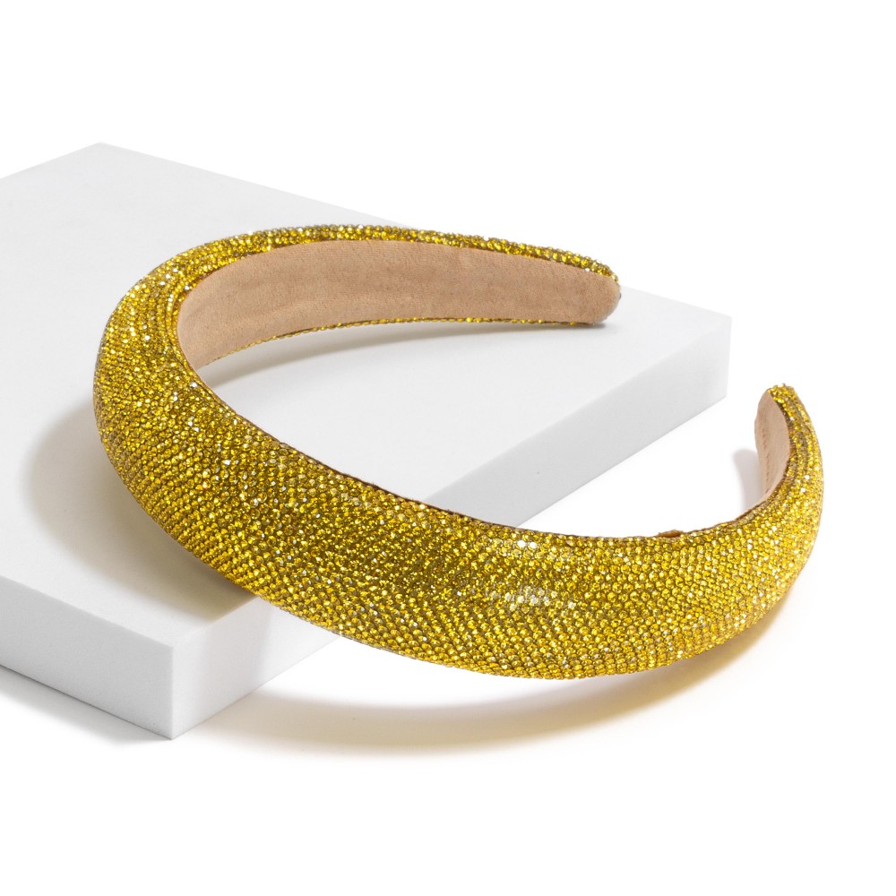 Circular Rhinestone Studded Headband - One Size Fits Most view 2